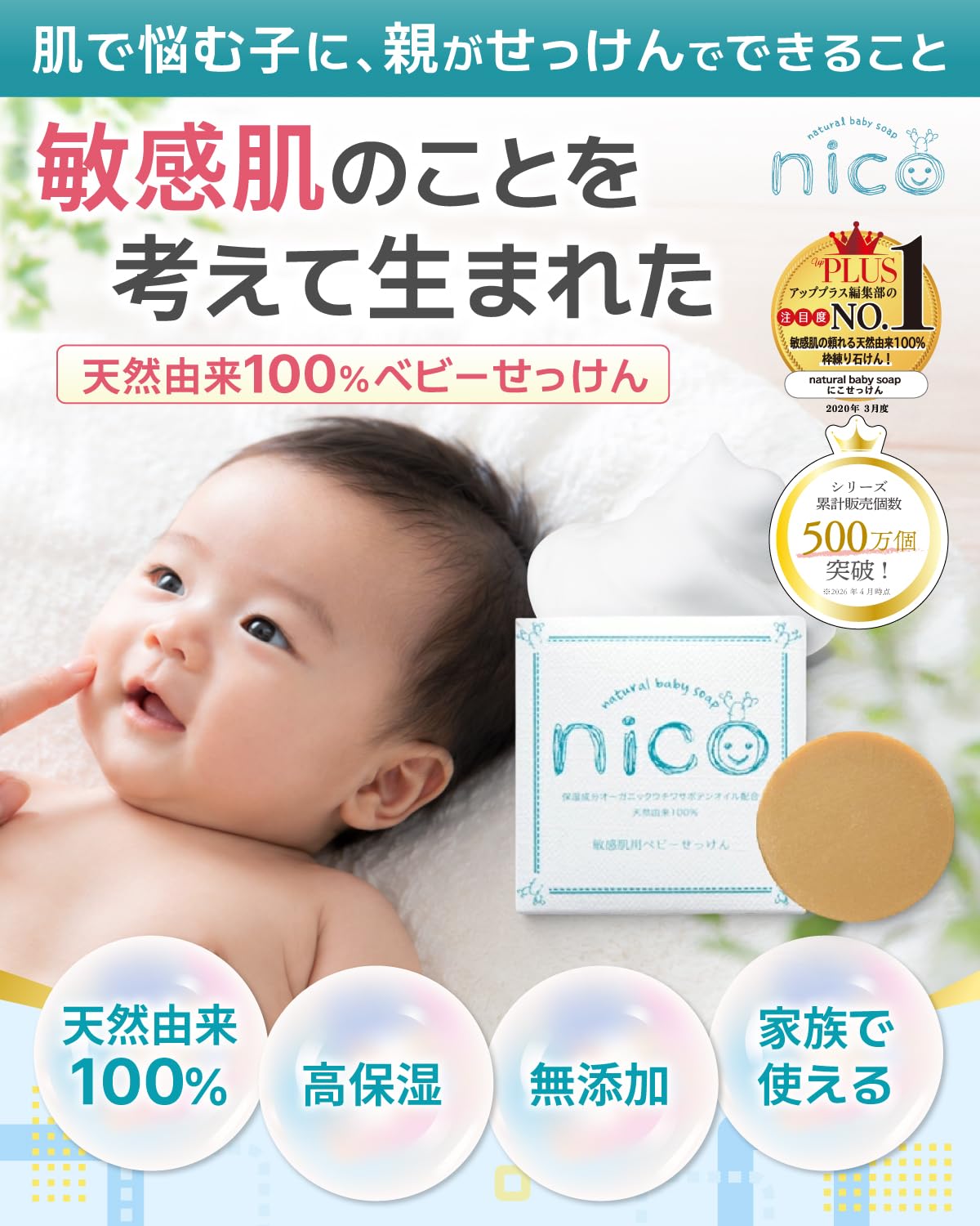 Amazon.co.jp: 【公式】nicoせっけん nico石鹸 にこせっけん 50g